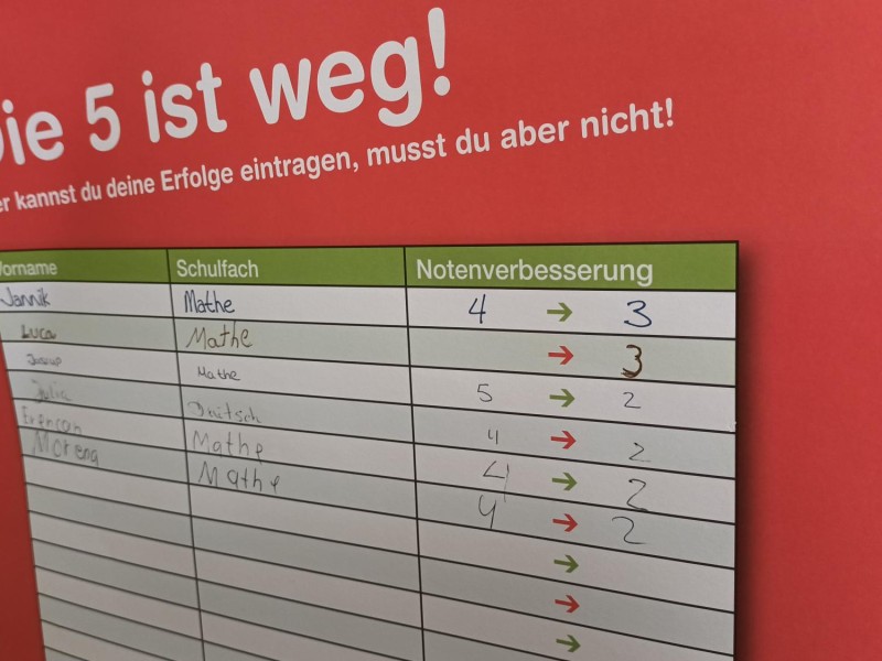 Die 5 ist weg